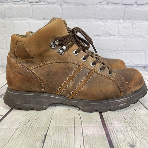 Bed Stu Chukka Boots Men Size 11 US 44 EU Brown Distressed Chunky Hammer Vintage - Picture 2 of 15